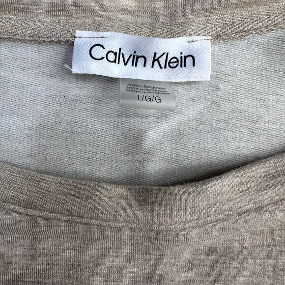 Calvin Klein Mini Tank Dress Womens L Tan Short Dress Elastic Waist Sleeveless - Picture 5 of 9